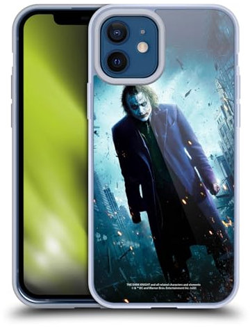 Head Case Designs Licenza Ufficiale The Dark Knight Poster di Joker Arte Chiave Custodia in Gel Compatibile con Apple iPhone 12 / iPhone 12 PRO E Compatibile con MagSafe