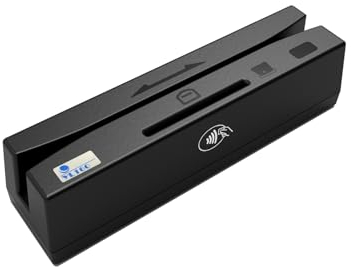 Qicarwow USB 4 in 1 Multifunctional Magnetic Card Reader Support Read and Write contactless Cards, chip Cards, PSAM Cards only for Professional Person, Plug and Play