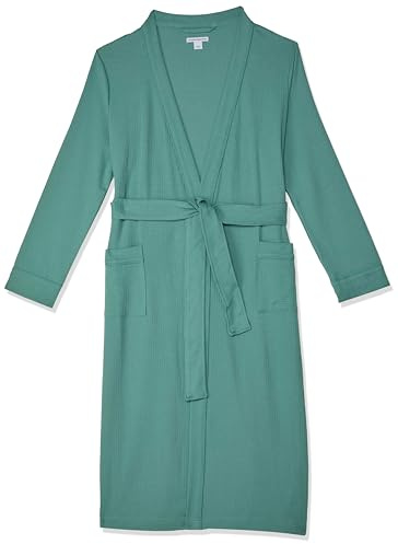 Amazon Essentials Peignoir Long En Tissu Nid D’Abeille Léger (Grandes Tailles Disponibles) Femme