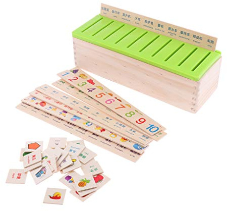 MERIGLARE Verschiedene Holzkiste Kategorie Puzzle Spielzeug