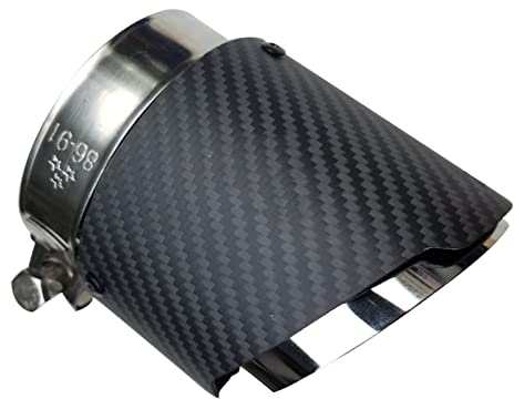 Auspuff Blende Endrohr ID 86mm OD 101mm Auto Twill Matte Carbon Endrohr Schalldämpfer Endrohr Für BMW Für X5 Für E53 Für E70 Für X6 Für E71