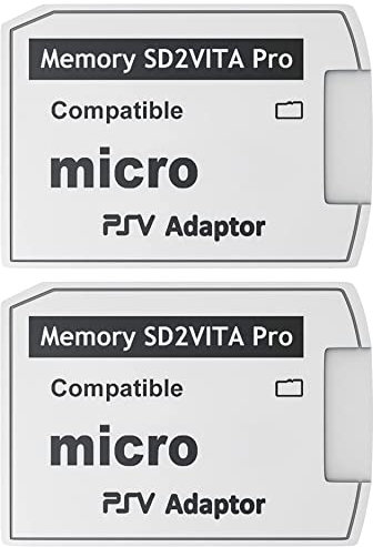 Skywin SD2Vita PS Vita Speicherkartenadapter kompatibel mit PS Vita 1000/2000 3.6 oder HENkaku System (2 Stück)