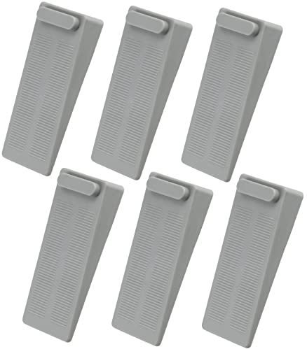 Lot de 6 cale-porte en caoutchouc antidérapant, non toxique et inodore, pour tous les sols durs, porte de balcon, salle de bain, chambre à coucher