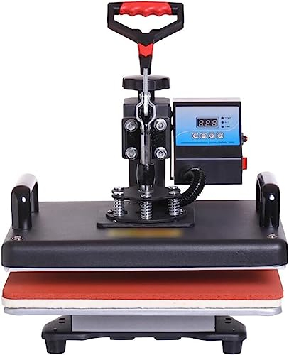 Heat press machine, 5 in 1 Combo Sublimation Machine, 30 * 38CM Heat Press Printer, for T-Shirts/Cap/Mug/Cases/Bottle
