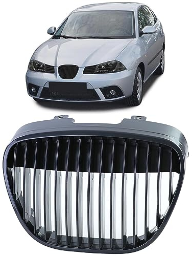 Sport Kühlergrill ohne Emblem Schwarz für Seat Ibiza Cordoba 6L 02-09