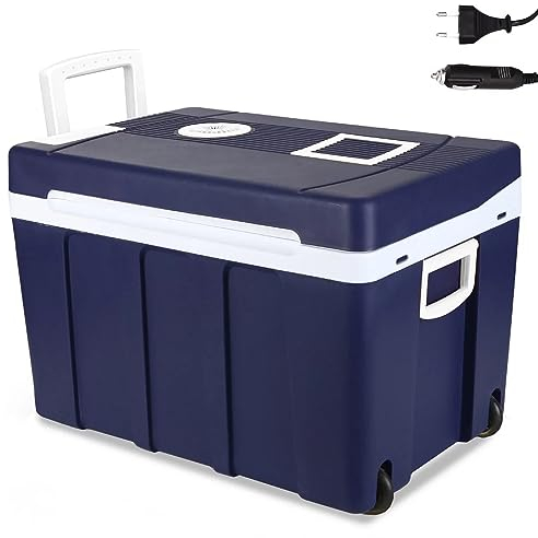 Syntrox Kühlbox Dschub 50 Liter Warmhaltefunktion, Warmhaltefunktion, 50 Liter Kapazität, Flexibel einsetzbar. Kühlbox Camping, Mini Kühlschrank,