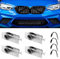 4Pcs Compatible con Luces de Cortesía Bajopuerta BMW para Serie 1 2 3 4 5 6 7 M GT X1 X3 X4 X5 X6 Umbral Led para Puertas Coche, Luz de Bienvenida para Puerta de Coche