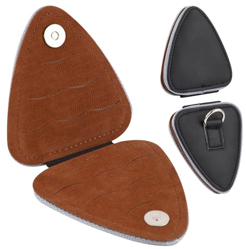 Gitarren Pick Halter Box zur Aufbewahrung von 12 Gitarren-Picks, Gitarren Pick Tasche Gitarren Pick Organizer Gitarren Plektrum Halter Etui für Akustische E-Gitarren Bass (Nur Box)