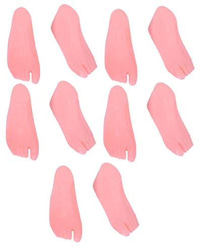 EXCEART 5 Paare Schuhspanner Babyfüßeständer Aus Kunststoff Schuhformer Fußkettchen-Display Sockenmodellanzeige Schuhform-maniquine Häkel-Display Für Babyschuhe Bahre PVC Sandalen Kind