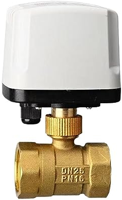 Kugelhahn-Set, Motorisierter Kugelhahn, 1/2 Zoll, 3/4 Zoll, 1 Zoll, 2 Zoll, wasserdichter motorisierter Kugelhahn, 3-Draht-2-Steuerung, elektrischer Kugelhahn aus Messing(Size:DN25,Color:24_CR02)