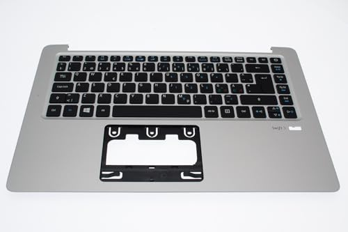 acer Tastatur skandinavisch (Nordic) + Topcase Silber Swift 3 SF314-51 Serie (Original)