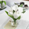 Kunstblumen Calla Lilien in Glasvase, Künstliche Lilienblüten Real Touch Künstliche Blumen wie echte für Hochzeit, Zuhause, Hotel, Party, Blumenarrangement