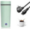 350 ml Mini Bouilloire portable Electrique de Voyage,Bouilloire de Voyage en Acier Inoxydable 304,tasse thermos 3 en 1,fonctionnement à une touche, arrêt automatique pour Thé, Lait, Café