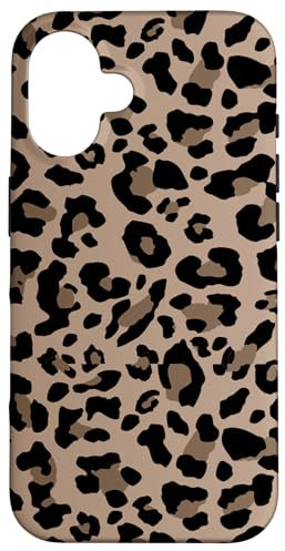 Leopard Print Stylish Cheetah Pattern Brown Neutrals Beige Case for iPhone 16