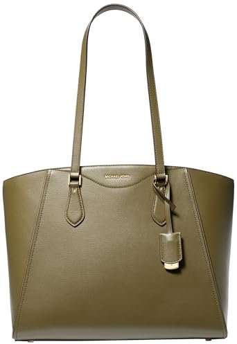 Michael Kors Damen Taryn Large Multi-Functional Top-Zip Tote Bag Tragetasche, Goldfarbene Hardware/Safari-Grün