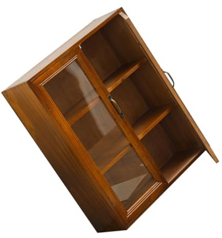 MAGICLULU 1Stk Schließfach Bücherregale Draht Anzeige Einheit hohes bücherschrank heftebox takı kutusu vorratsschrank Kleiner Schrank für Schmuck Holz