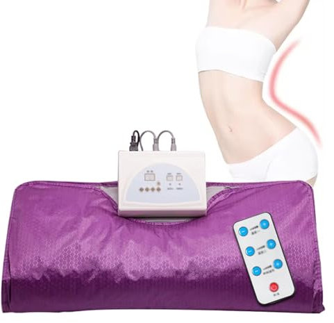 Manta De Sauna Infrarrojo, Portatil Far Infrared Sauna Blanket, Sauna Personal para Relajación En El Hogar, Manta De Sauna Adelgazante Profesional, Desintoxicación Corporal, 180x80 Cm