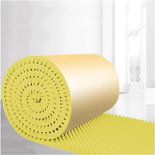ELzEy Schalldämmender Schallschutzschaum, 7 cm Dicke, Selbstklebende, schalldichte Eierkisten-Akustikschaumplatten, einfach zu schneidende Akustikplatten, 30 m(Giallo)