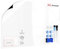 ALLboards Whiteboard Folie, 90x60 cm Magnetisch Selbstklebend Weißwandtafel Folie, einschließlich 2 Marker, 4 Magneten und Whiteboard Schwamm, Memoboard zum Schreiben