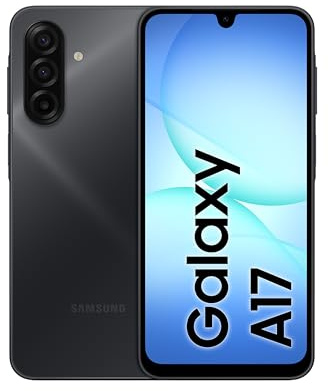 Samsung Galaxy A17 LTE, Dual SIM, 128GB Espandibili fino a 2TB, Smartphone, Android 14, 4GB RAM, Exynos, 6,7-pollici AMOLED, 1080x2220, 90Hz (Nero)