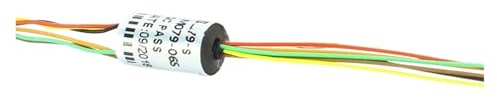 Leitfähiger Schleifring 6, 12 Stromkreise, 7,9 mm Außendurchmesser, kleiner Schleifring mit 1-A-Signalübertragung, drehbarer Steckverbinder(12 wire 1A no flange)
