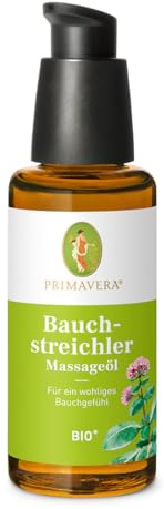 PRIMAVERA Bauchstreichler Massageöl bio* 50 ml - mit Majoran, Kamille römisch und Anissamen - für ein wohliges Bauchgefühl - Aromatherapie - vegan