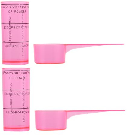 Homoyoyo 2 Set Misurino Graduato Odontoiatrico in Plastica Rosa, Set, per Materiali Dentali e Gesso, per Studi Dentistici e Laboratori Odontotecnici