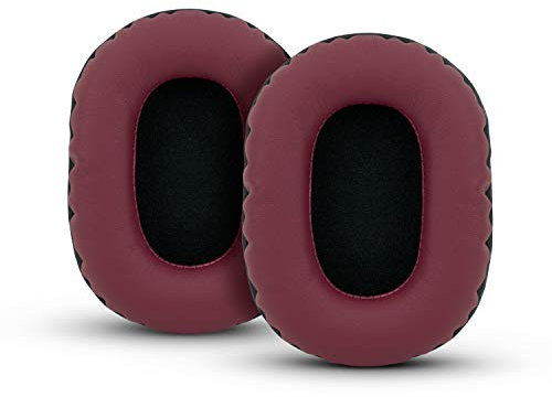 Brainwavz Replacement Earpads for Sony MDR 7506, V6, CD900ST, Memory Foam Ear Pad & Suitable for Other On Ear Headphones, Dark Red