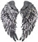 LAHAUTE Pailletten Aufnäher Applikation Stickerei Bügelbild Aufbügler Patches zum Aufbügeln für Kleidung Tasche T-Shirt Jeans (Engel Flügel Silber)