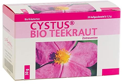 Dr. Pandalis - Zistrosentee - 1x 20 Cistus Tee Aufgussbeutel - Cistus Incanus Tee in Premium BIO-Qualität - Cystus Bio Tee - Das Original aus der Apotheke - Cystrosentee nach althergebrachter Weise