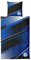 FC Schalke 04 Bettwäsche - Raster - schwarz/blau 2teilig Baumwolle 135 x 200 cm S04 - Plus Lesezeichen I Love Gelsenkirchen