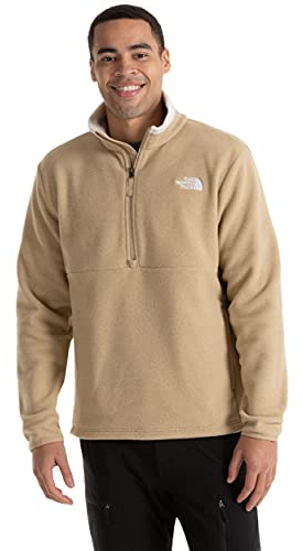 The North Face Men's Birch Bowl Quarter Zip Sweatshirt, Hawthorne Khaki Heather, Small
