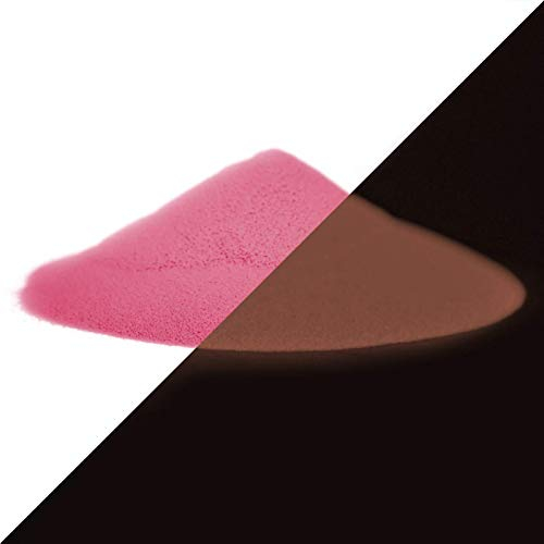 LUMENTICS nachleuchtendes Leuchtpulver Pink-Rosarot 40g - Selbstleuchtendes Farbpulver, Nachleuchtpigment, Nachleuchtpulver, Leuchtpulver, Schwarzlicht, UV