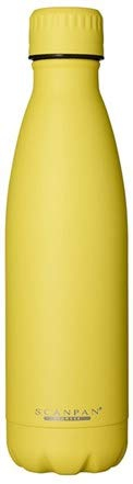 Thermoflasche Isolierflasche Trinkflasche 500ml Wasserflasche BPA Frei, 24h Kühlen & 12h Warmhalten, Edelstahl, Von Scanpan (Primrose Yellow TO GO)