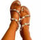 HHZY Sandales en Coquillage Faites À La Main pour Femmes Chaussures Romaines D'été Sandales Plates avec Bride À La Cheville Comfort Clip Toe Beach Chaussures de Marche,Blanc,US6/EU37