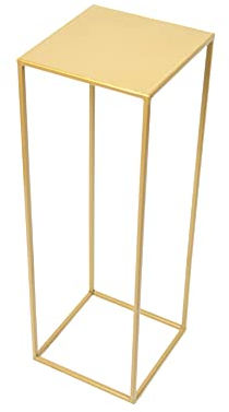 DIXIE STORE Blumenständer | Blumenbett Loft 363 aus Metall Pflanzenständer | Fantasievolles Pflanzenständer | Für Innen- und Außendekor, tollen Eindruck, gold