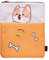 LParkin Buchhülle Shiba Inu Hundebuchhüllen für Taschenbücher, waschbarer Stoff, Buchhüllen mit Reißverschluss, Größe M 27,9 x 21,6 cm Buchliebhaber Geschenke, Orange