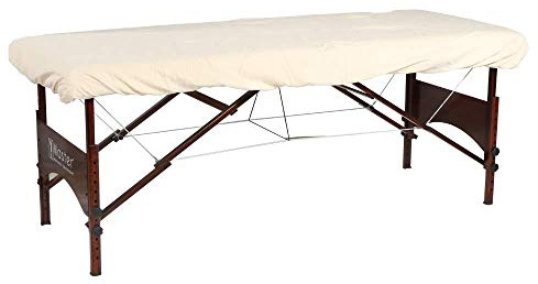 Master Massage Flanell Spanntuch Laken für Massageliege Beauty Salon Universalgröße Naturfarbe 100% Baumwolle