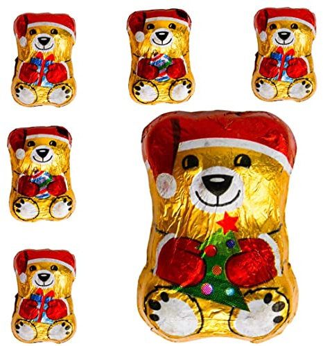 Christmas Chocolates 15 Crème filled Teddy Bears Chocoalte Gifts | Chrismtas Sweets Christmas Chocolate Gifts Stocking Filler Chocolate