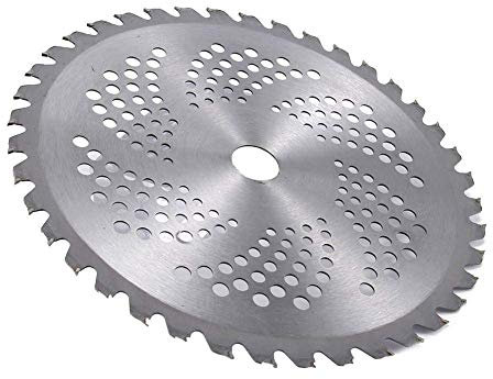Lames de scie circulaire de 25,4 cm 40 dents - Lames de débroussailleuse en acier - Outil de nettoyage de jardin pour débroussailleuse, désherbeur et tondeuse