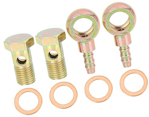 A ABSOPRO Banjo Bolt Washer Kit 14mm Diameter for Motorcycle Car (Set of 2)