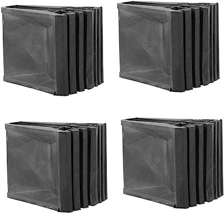 OSALADI 4pcs Ladder Non-slip Mat Ladder Feet Covers Ladder Feet Protector Foldable Ladder Non- Skid Feet Pads Ladder Feet Protect Cover Ladder Covers Ladder Pads Rest Mat Rubber Universal