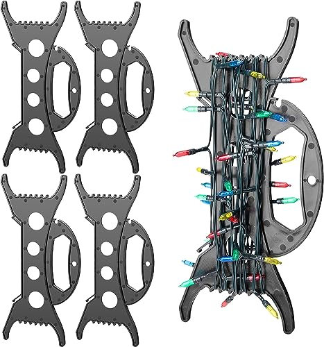 4 PCS All Purpose Light Storage Holder-11.8Inch Christmas Light Cord Wind Up Storage Organizer-Holiday Light Storage for Tree Lights Extension Cord Garland（NO Light String）