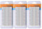 400 Ties Mini Solderless Breadboard Universal 400 Contacts Solderless Breadboard 400 Points Prototyping Shield for Electronics Testig DIY 3PCS