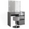 Vicco Schminktisch Sherry, Grau Hochglanz, 90 cm mit LED Beleuchtung und Hocker