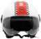 BHR Casco Demi-Jet 835 SPECIAL - Casco Scooter Omologato ECE 22.06 con Visiera a Occhiale Antigraffio - Sgancio Micrometrico e Guanciali Removibili - Red Rush M