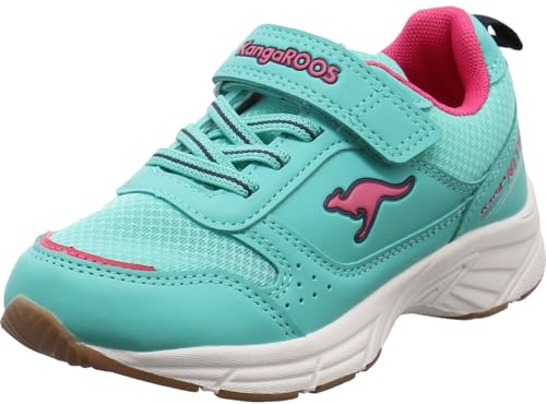 KangaROOS Damen K-NI Keno EV Sneaker, Ocean/Daisy pink, 39 EU