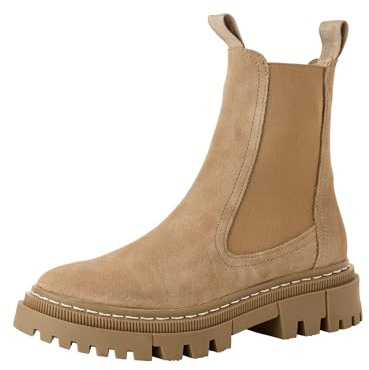 Tamaris 1-25491-41-001 Damen Chelsea Boot Leder schwarz schwarz