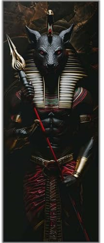 Diamond Painting Ägypten Anubis, Diamond Painting Groß xxl 80 X 40 cm, DIY Diamant Painting Bilder, 5D Diamond Painting Erwachsene, Daiments Painting Diamond Art Crafts, Haus Wand Dekoration -575FC