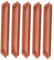 5pcs Plateaux de Plantes pour Pots, Soucoupe Jardinière, Plateaux de Plante en plastique, Soucoupes de Plantes Rectangular Flower Pot Drainage Trays pour intérieur extérieur, 48cmx19cmx2.5cm, Rouge
